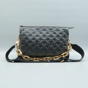Louis Vuitton Coussin Black Monogram Leather Shoulder Bag